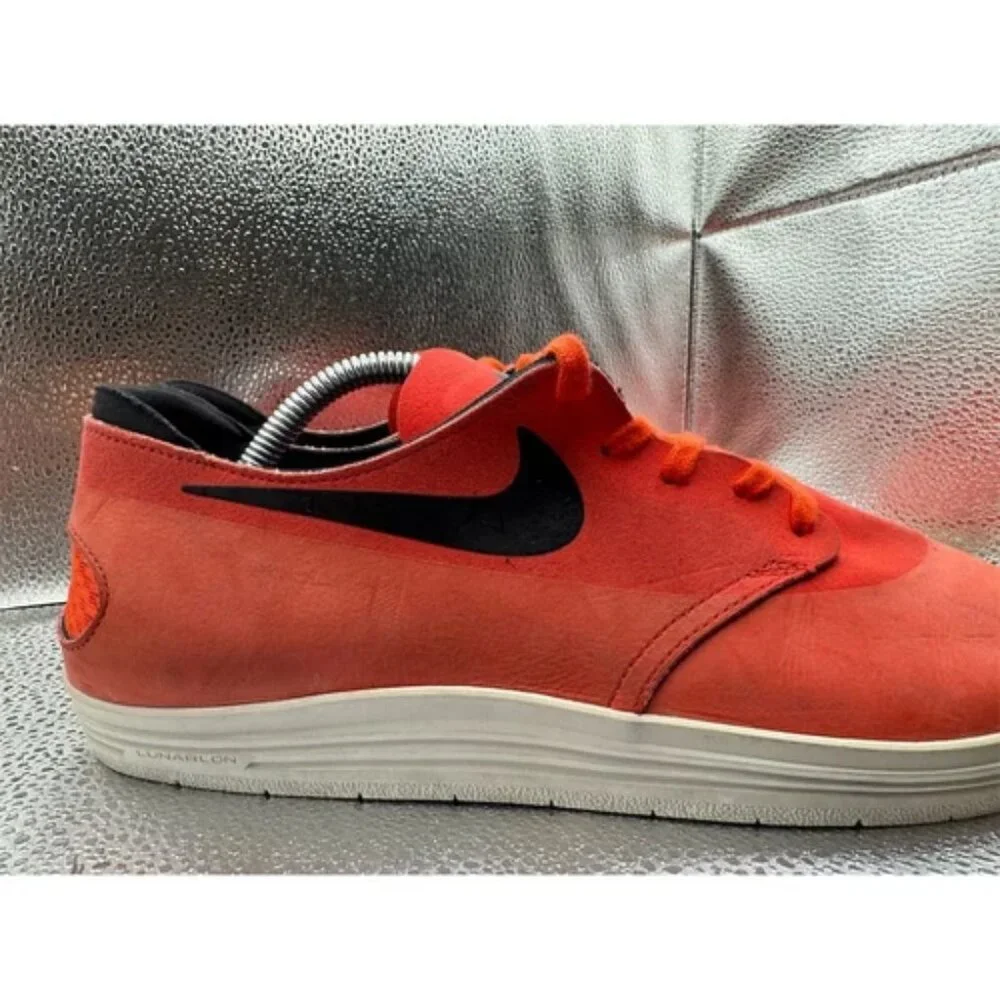 Nike SB Lunar One Shot Men's Sneakers Red Size 10 Skateboarding‎